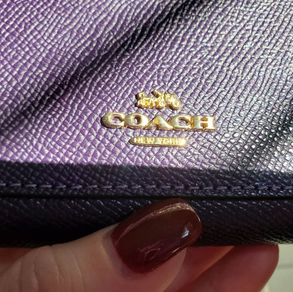 Coach Accordion Zip Wallet w/ Pocket - Picture 3 of 5